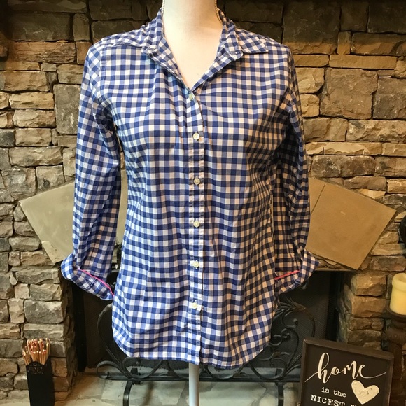 Banana Republic Tops - NWOT Banana Republic Soft Wash Checked Top Small